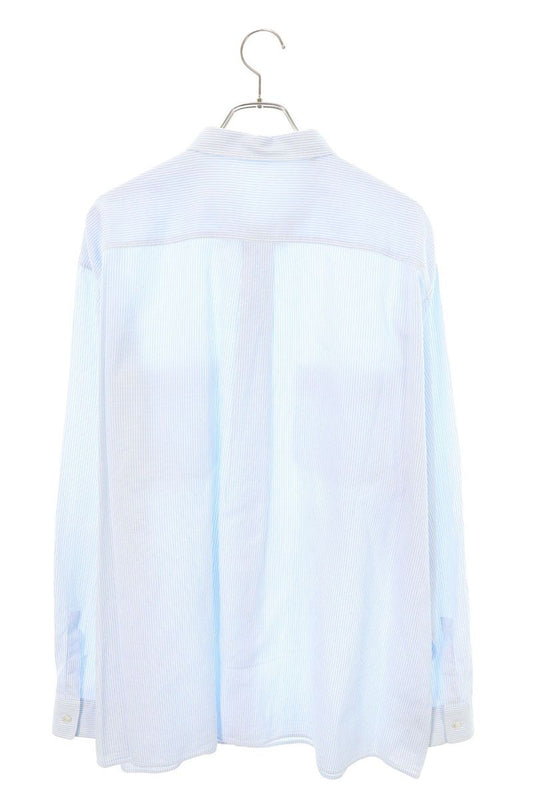 DIOR x DENIM TEARS Logo Embroidered Stripe Long Sleeve Shirt Size S