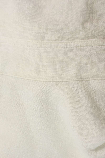 COMME des GARCONS SHIRT White Split Logo Cotton Gauze Size L