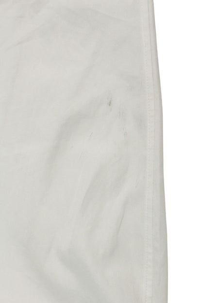 PRADA Triangle Logo Plate Cotton Long Sleeve Shirt White Size XS
