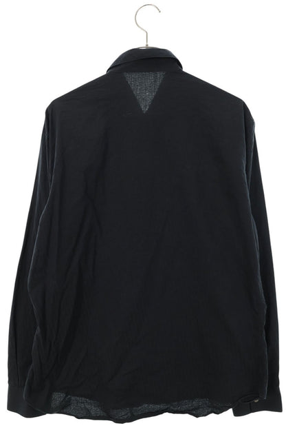 DIOR Oblique All-Over Pattern Cotton Long Sleeve Shirt Black Size S