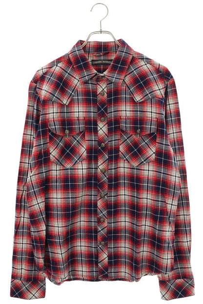 Chrome Hearts LOOSEENDS BS Flare Patch Check Shirt Size L
