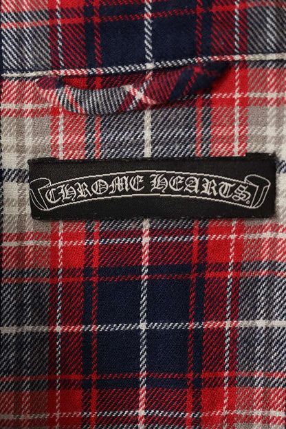 Chrome Hearts LOOSEENDS BS Flare Patch Check Shirt Size L