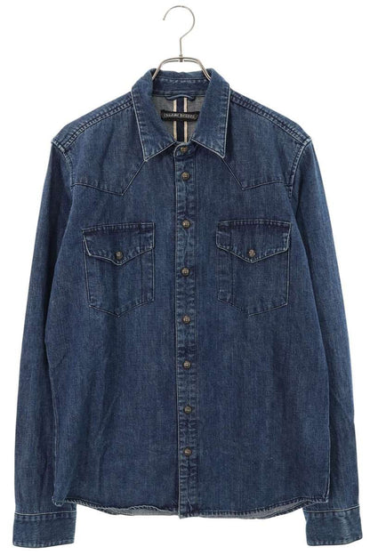Chrome Hearts Cross Patch Denim Shirt Size L