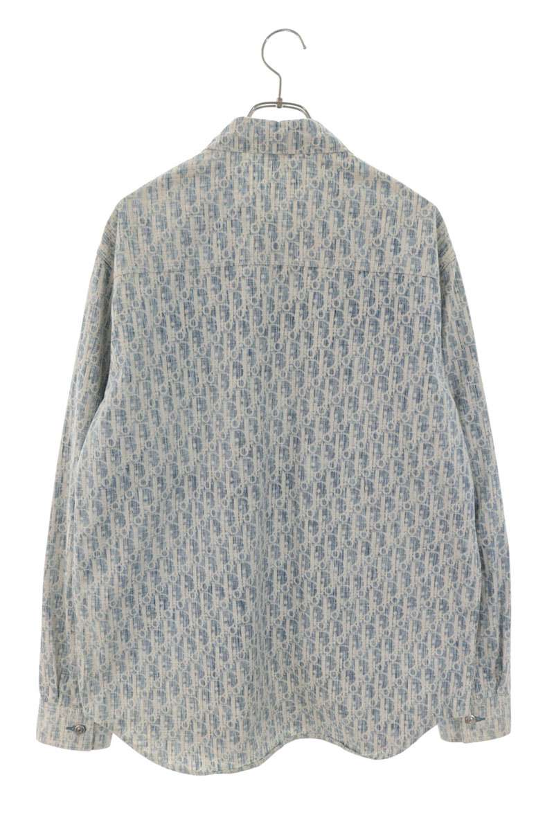 DIOR 20AW Oblique Denim Long Sleeve Shirt Multi Size XXS