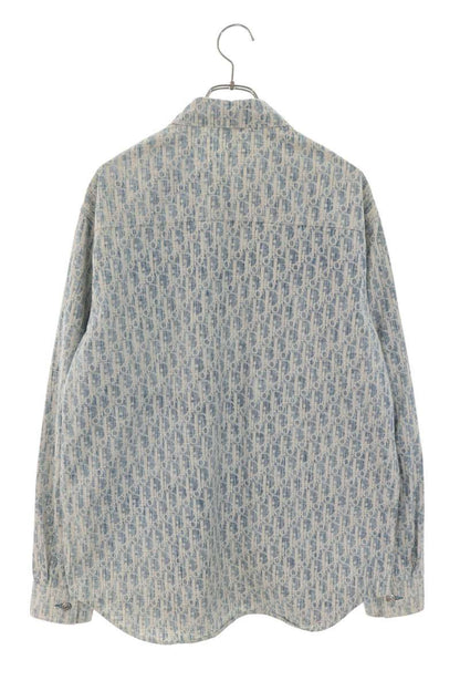 DIOR 20AW Oblique Denim Long Sleeve Shirt Multi Size XXS