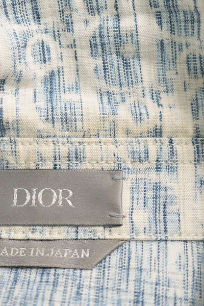 DIOR 20AW Oblique Denim Long Sleeve Shirt Multi Size XXS