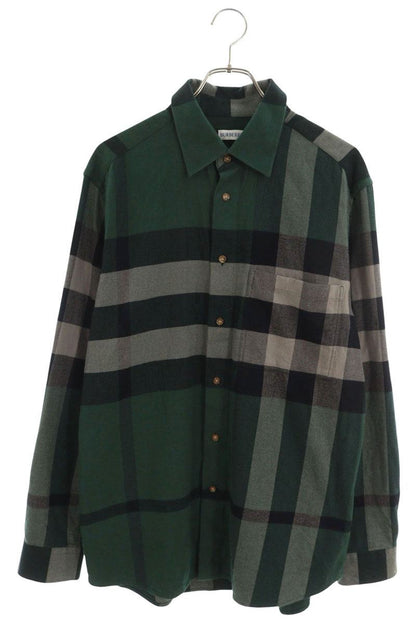 Burberry 25AW Check Flannel Long Sleeve Shirt Green Size L