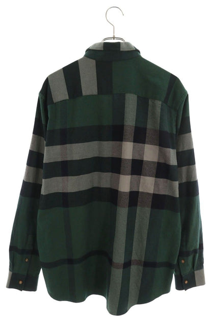 Burberry 25AW Check Flannel Long Sleeve Shirt Green Size L