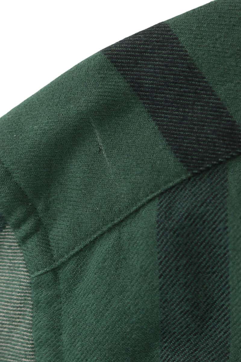 Burberry 25AW Check Flannel Long Sleeve Shirt Green Size L