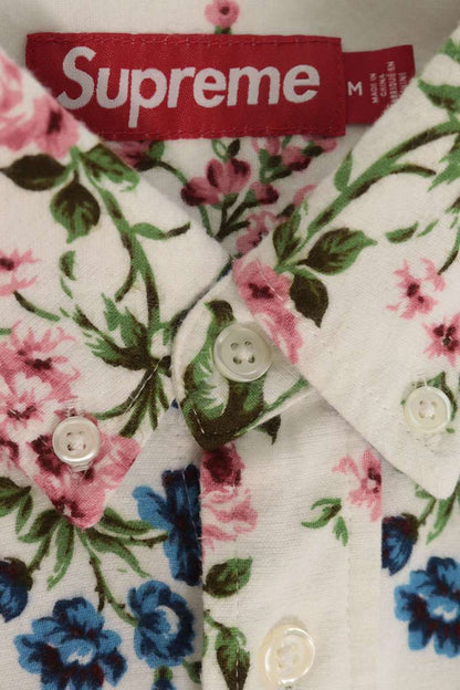 SUPREME 26SS Floral Flannel Long Sleeve Shirt Size M