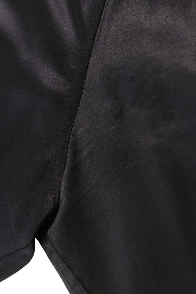 SAINT LAURENT PARIS 16AW Silk Ribbon Tie Shirt Size M