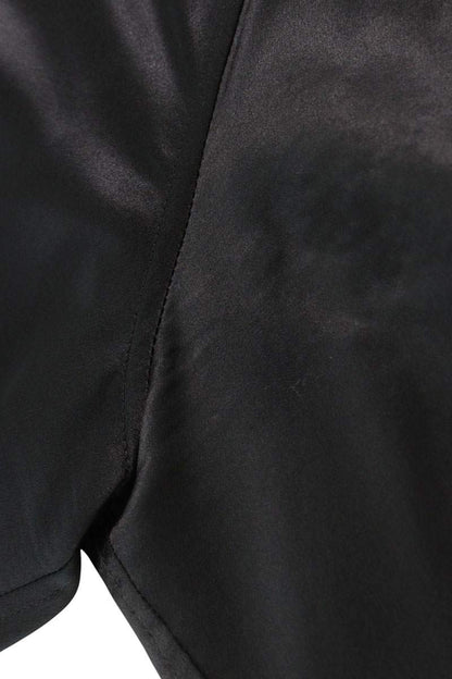 SAINT LAURENT PARIS 16AW Silk Ribbon Tie Shirt Size M