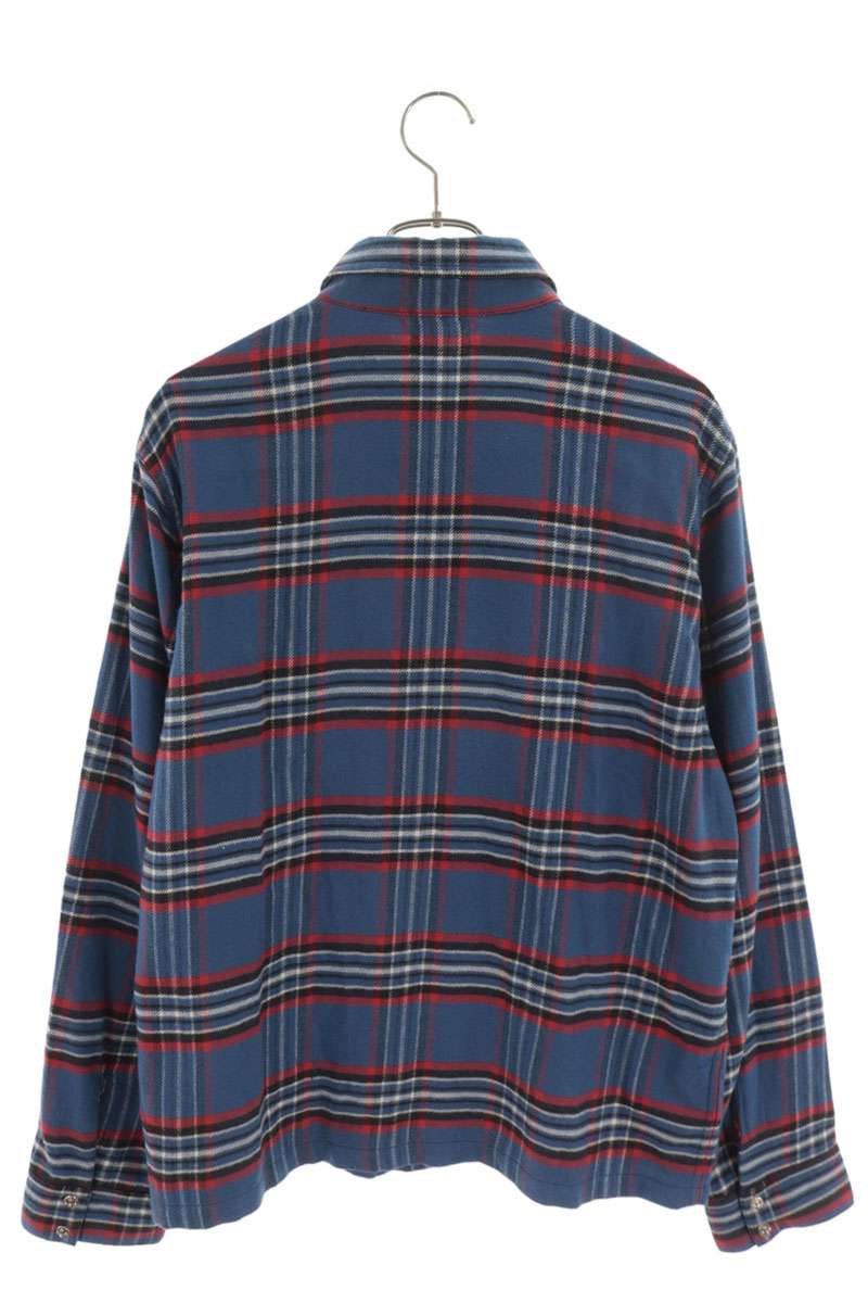 Chrome Hearts WORK DOG Cross Ball Button Check Shirt Size M