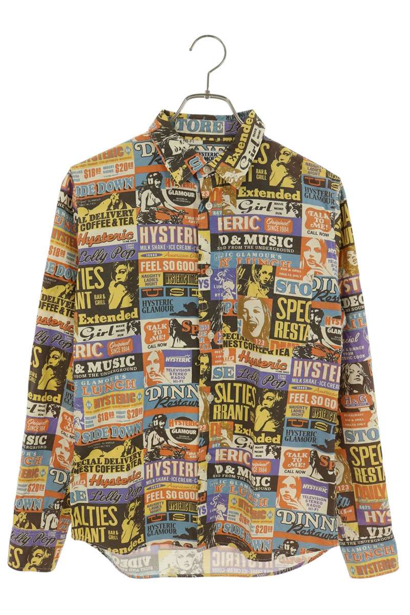 HYSTERIC GLAMOUR Multi All-Over Print Cotton Long Size S