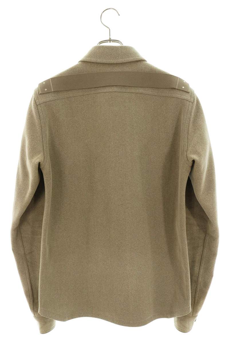 Rick Owens WM Wool Nylon Overshirt Beige Size S