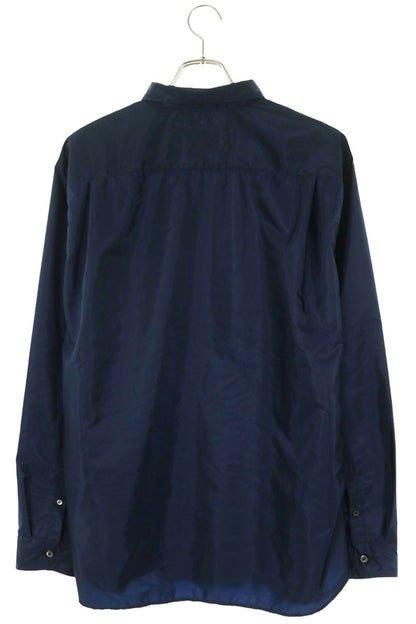 PRADA Re-Nylon Long Sleeve Shirt Navy Blue Size S