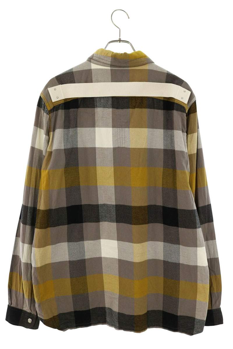 Rick Owens 22SS Multi Cotton Check Overshirt Size 52