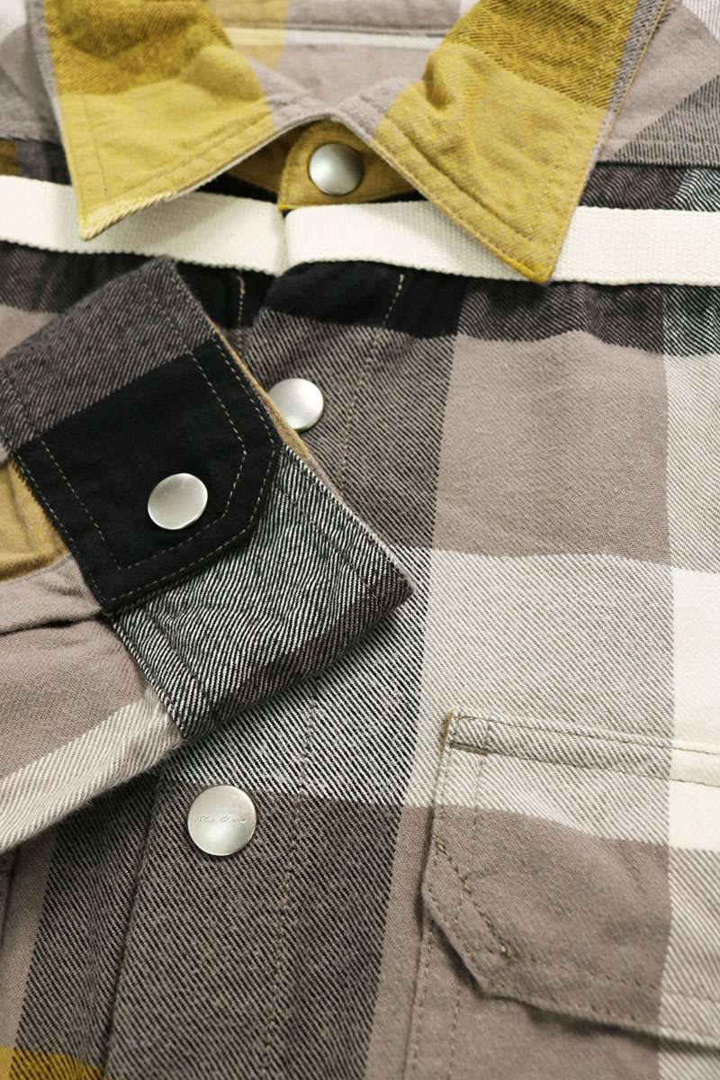 Rick Owens 22SS Multi Cotton Check Overshirt Size 52
