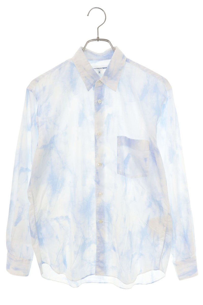 COMME des GARCONS SHIRT Tie-Dye Cotton Shirt Size XS