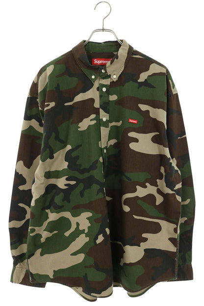 SUPREME 25AW Small Box Denim Woodland Camo Shirt Size L