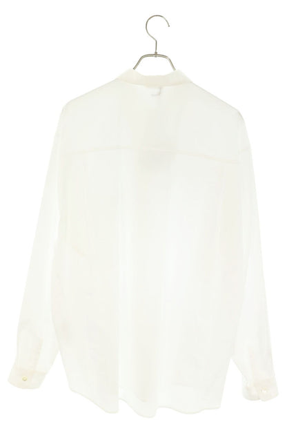 AURALEE White Finx Twill Big Long Sleeve Shirt Size 5