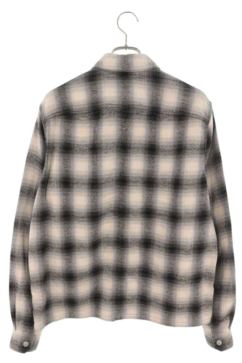 DRKSHDW 26SS Gray Plaid Cropped Cotton Shirt Size S
