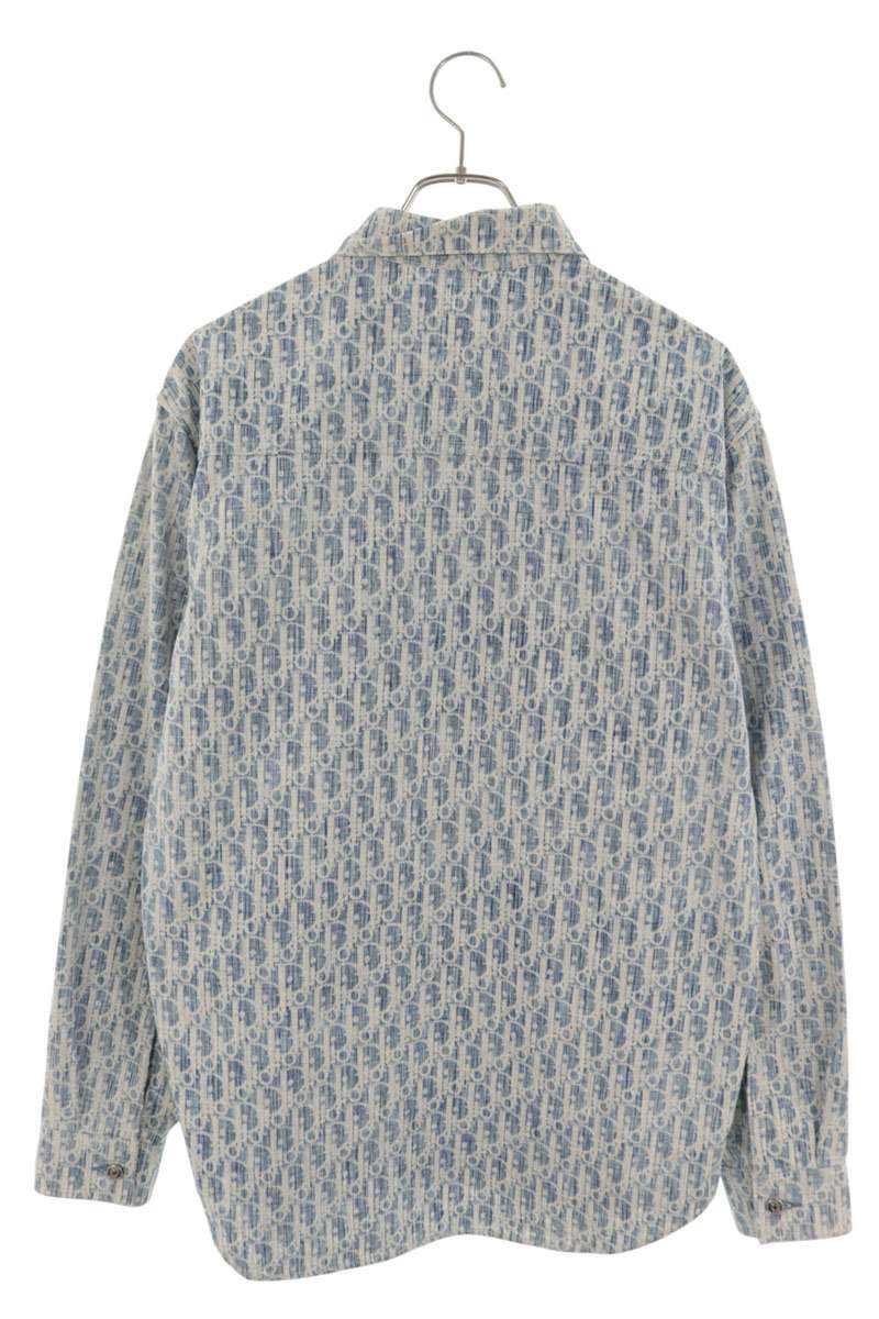 DIOR Indigo Oblique Denim Shirt Size L