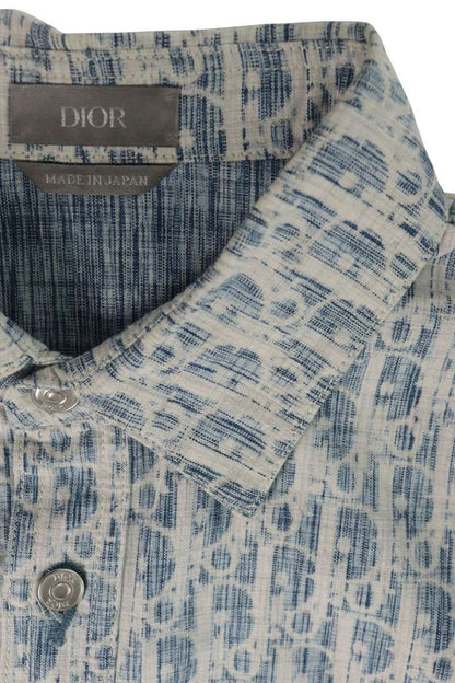 DIOR Indigo Oblique Denim Shirt Size L