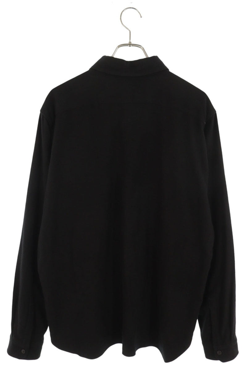 Rick Owens Black Cotton Work Shirt Size 48
