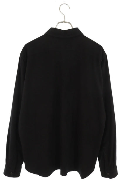 Rick Owens Black Cotton Work Shirt Size 48