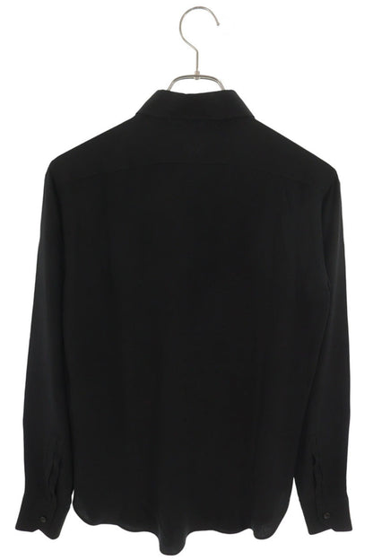 SAINT LAURENT PARIS Black Silk Shirt Size XS