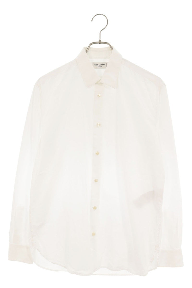 SAINT LAURENT PARIS White Cotton Shirt Size M