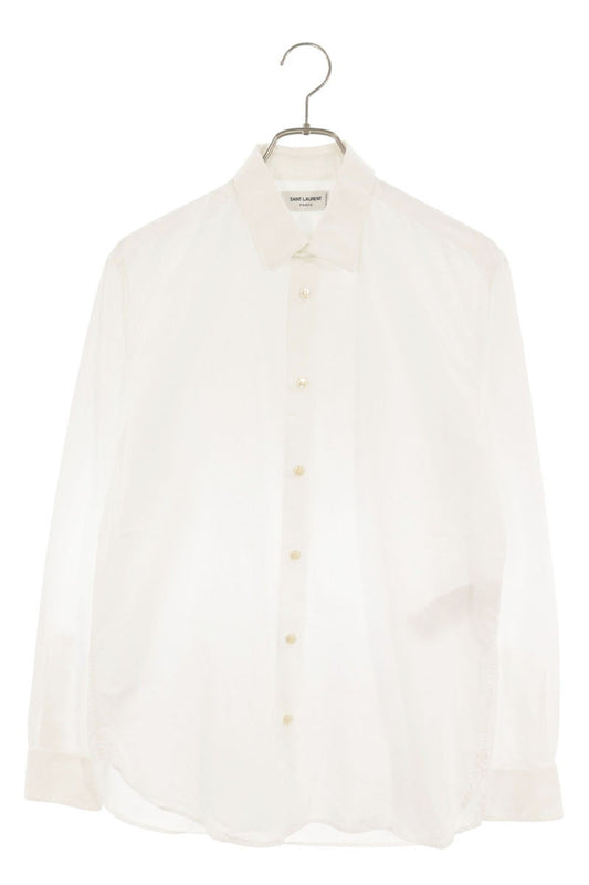SAINT LAURENT PARIS White Cotton Shirt Size M