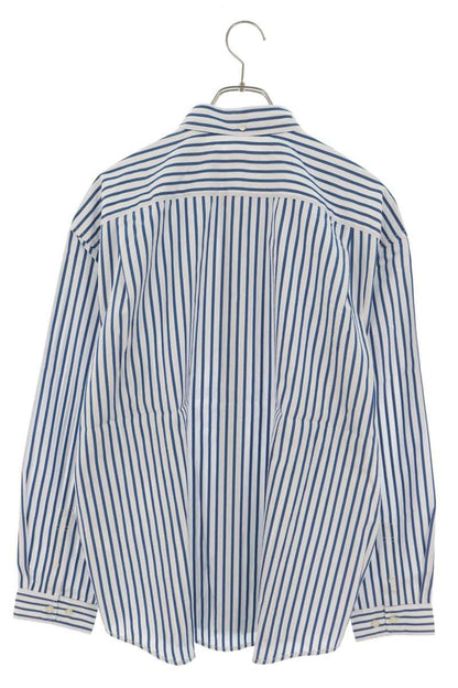 SUPREME 26SS Stripe Cotton Shirt White/Blue Size M