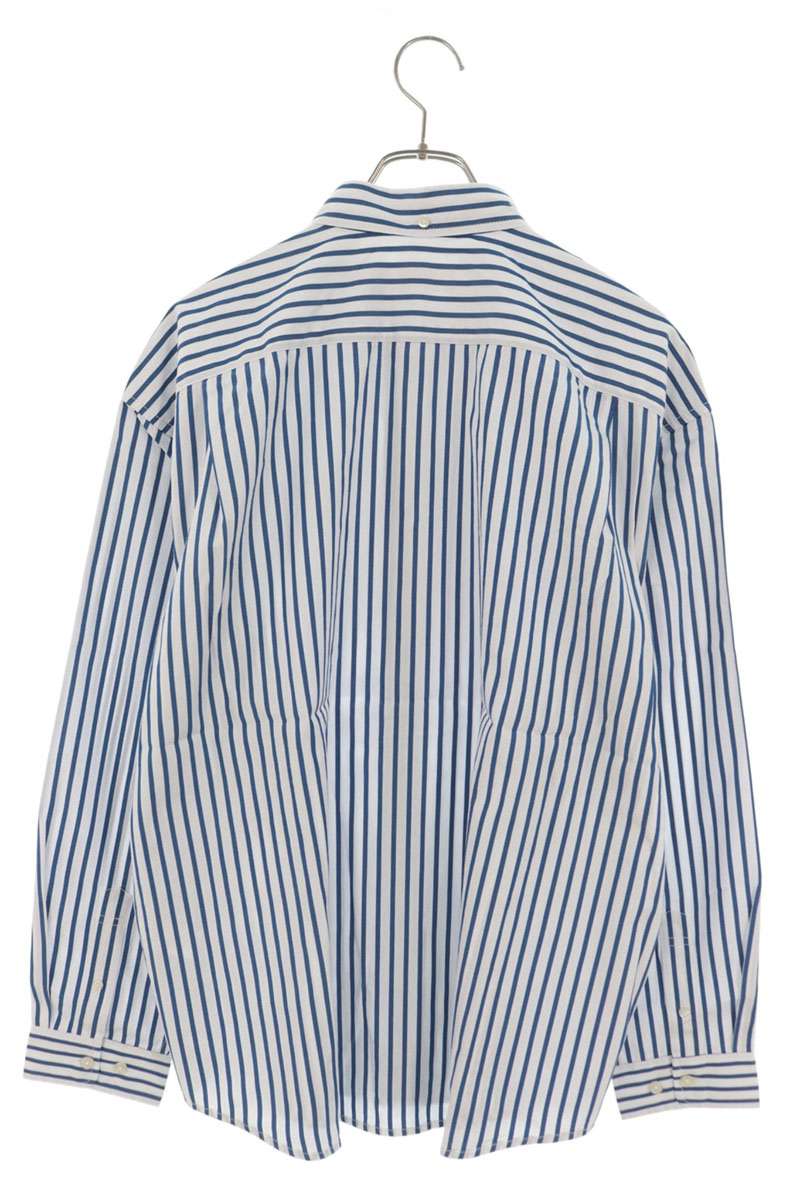 SUPREME 26SS Stripe Cotton Shirt White/Blue Size M