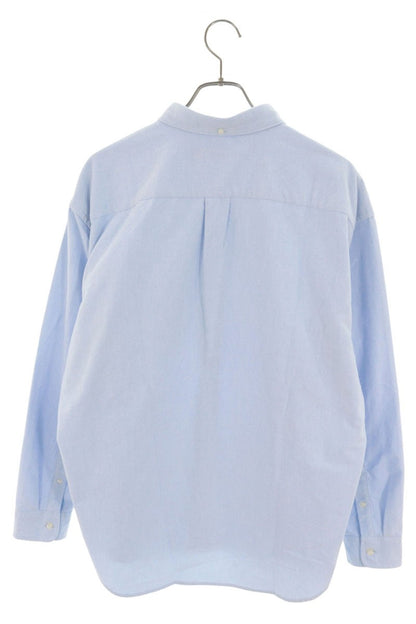 SUPREME 24AW Loose Fit Flannel Oxford Shirt Blue Size M