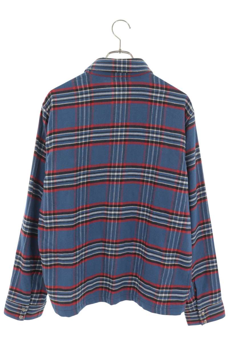 Chrome Hearts WORK DOG Cross Ball Button Check Shirt Size M