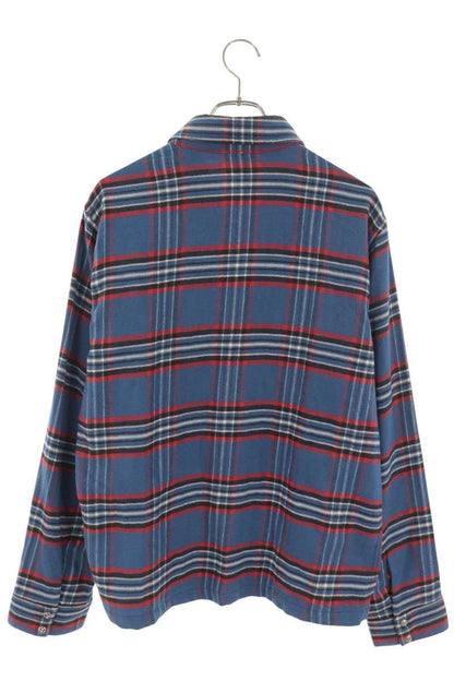 Chrome Hearts WORK DOG Cross Ball Button Check Shirt Size M