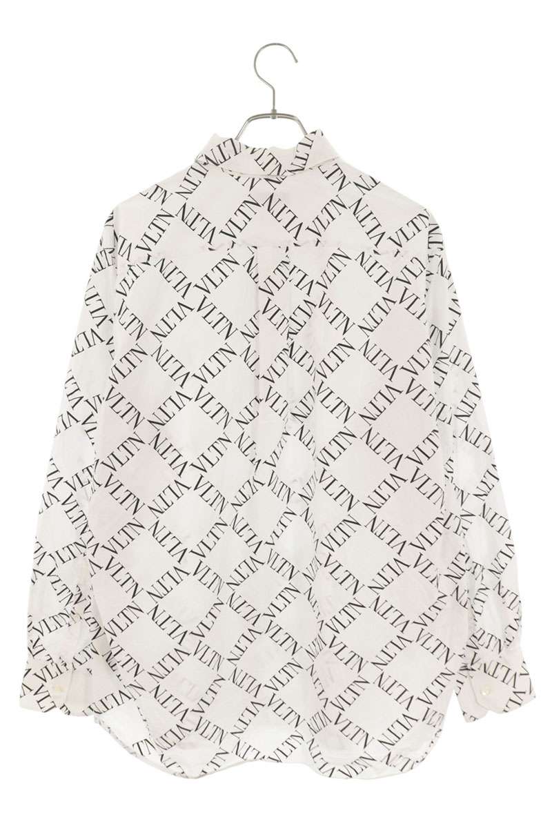 VALENTINO VLTN All-Over Print Long Shirt White Size XL