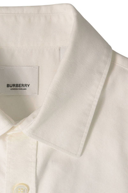 Burberry White Horseferry Print Long Sleeve Shirt Size S