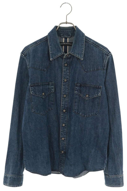 Chrome Hearts DENIM WESTERN Cross Patch Denim Shirt Size M