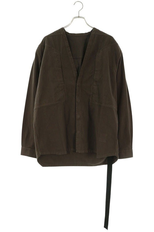 DRKSHDW Dark Brown Larry Jumbo Fog Pocket Shirt Size M