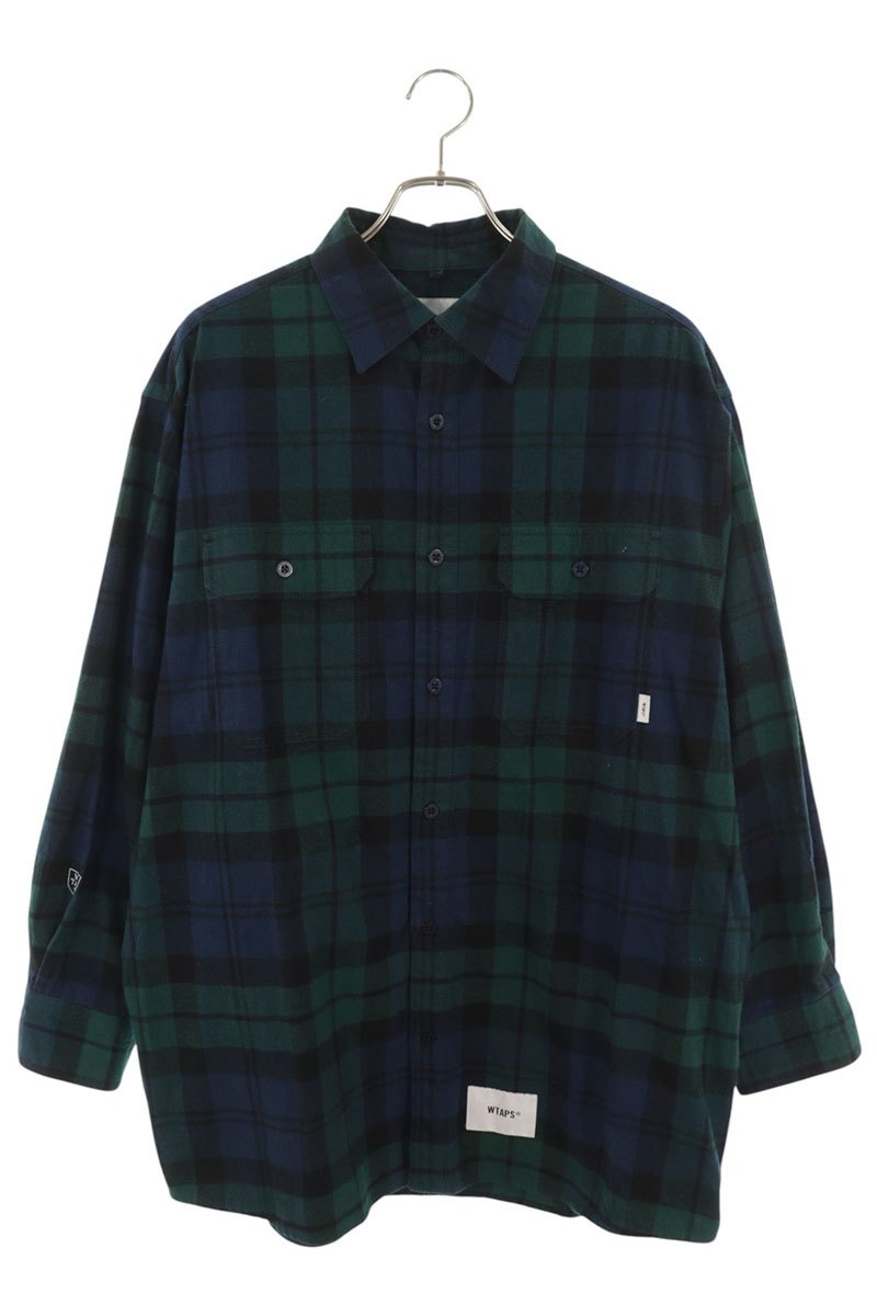 WTAPS 24SS Cotton Broad Check Long Sleeve Shirt Size 4