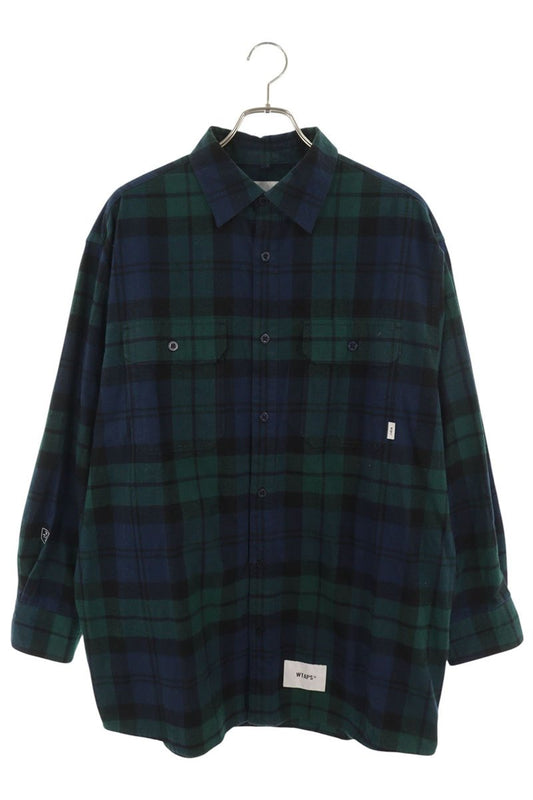 WTAPS 24SS Cotton Broad Check Long Sleeve Shirt Size 4