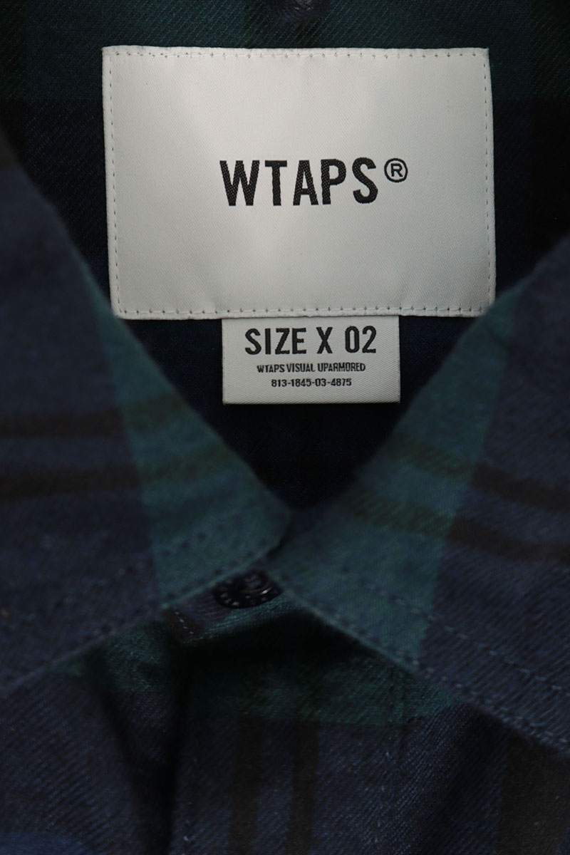 WTAPS 24SS Cotton Broad Check Long Sleeve Shirt Size 4