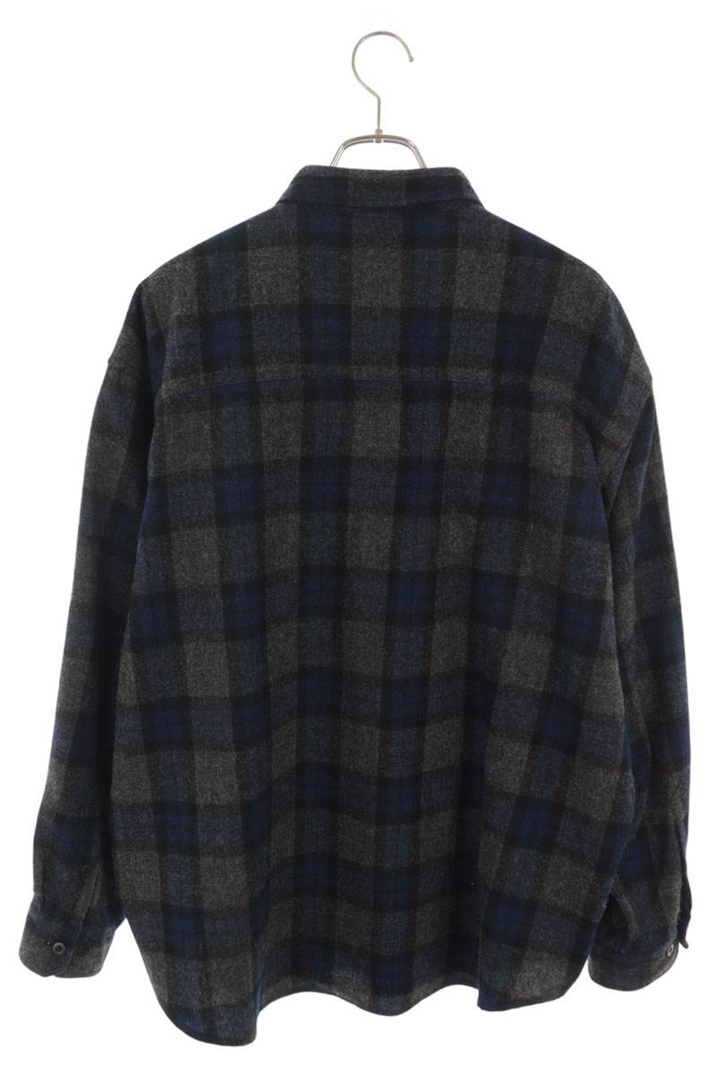 WTAPS 25AW Wool Tweed Check Long Sleeve Shirt Size 3