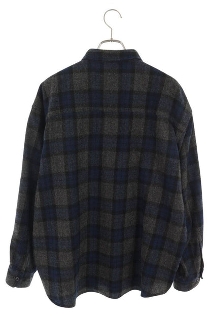 WTAPS 25AW Wool Tweed Check Long Sleeve Shirt Size 3
