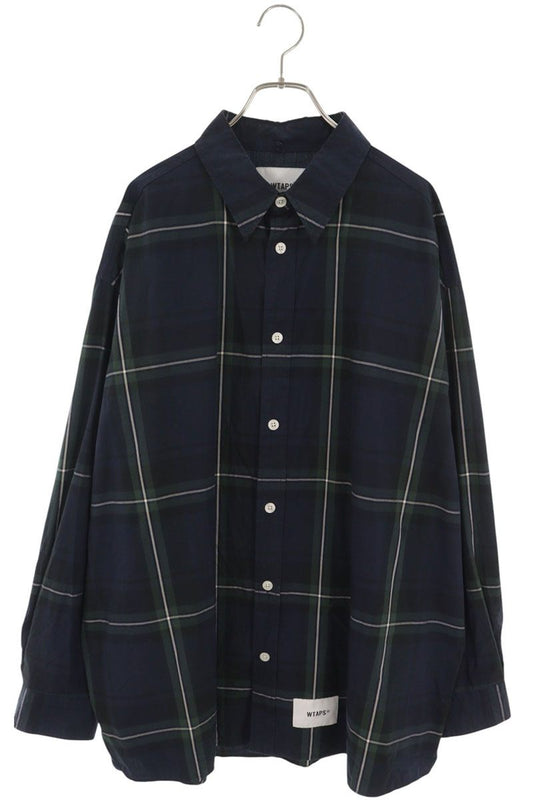 WTAPS 22AW Cotton Flannel Check Long Sleeve Shirt Size 2