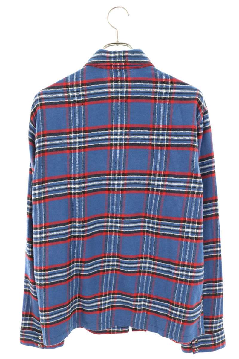 Chrome Hearts WORK DOG Cross Button Flannel Shirt Size L
