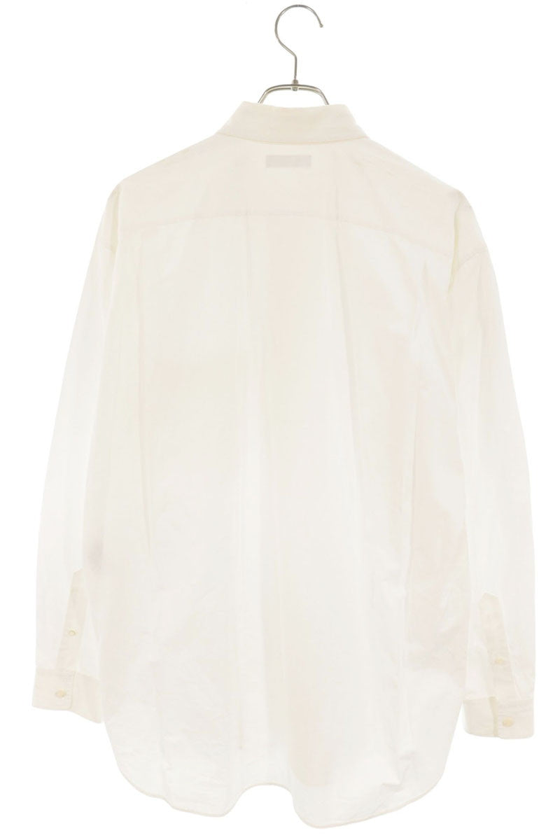 BALENCIAGA White Cotton Long Sleeve Shirt Size XL